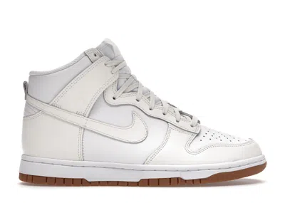 NIKE DUNK HIGH GUM (WOMEN'S) SNEAKERS IN WHITE/SAIL/GUM MEDIUM BROWN