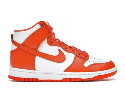 NIKE DUNK HIGH SYRACUSE (2021) (WOMEN'S) SNEAKERS IN WHITE/ORANGE BLAZE