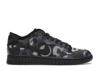 NIKE DUNK LOW COMME DES GARCONS PRINT (WOMEN'S) SNEAKERS IN BLACK/WHITE