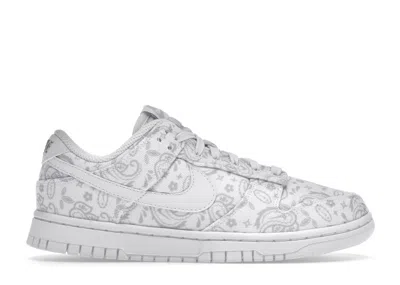 NIKE DUNK LOW PAISLEY (WOMEN'S) SNEAKERS IN WHITE/GREY FOG