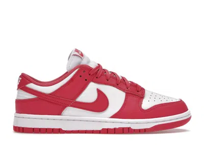 NIKE DUNK LOW (WOMEN'S) SNEAKERS IN WHITE/ARCHEO PINK
