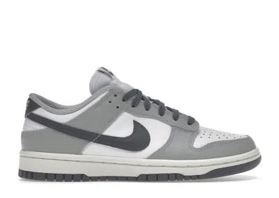 NIKE DUNK LOW (WOMEN'S) SNEAKERS IN WHITE/IRON GREY/LIGHT SMOKE GREY