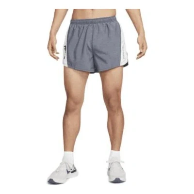 NIKE Nike Elastic Waistband Sports Colorblock Running Shorts Gray
