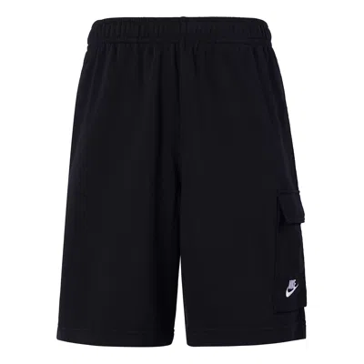 NIKE Nike Embroidered Logo Big Pocket Cargo Sports Shorts Black