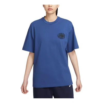 NIKE Nike Embroidery Logo T-Shirt Asia Sizing 'Blue'