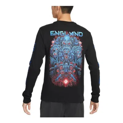 NIKE Nike England National Team Logo Long Sleeve T-Shirt 'Black'