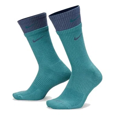 NIKE Nike Everyday Plus Cushioned Crew Socks 'Green Blue'