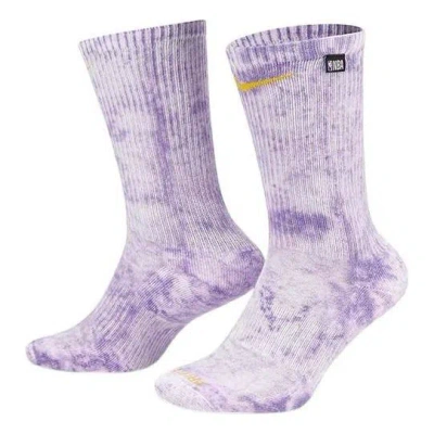 NIKE Nike Everyday Plus Cushioned NBA Crew Socks 'White Purple'