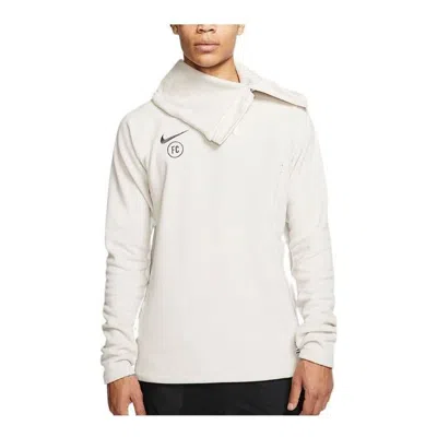 NIKE Nike FC Winter Drill Fleece 1/4Zip Jackets 'beige'