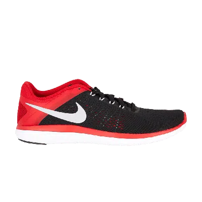 NIKE FLEX 2016 RN 'BLACK UNIVERSITY RED'