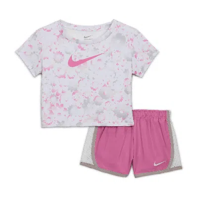 NIKE FLOW-RAL BABY 2-PIECE COLORBLOCKED TEMPO SET