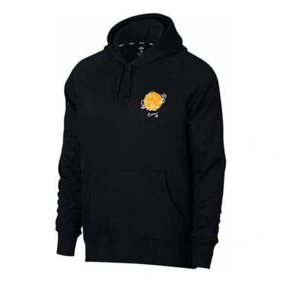 NIKE Nike Flowers Printing Fleece Pullover Black