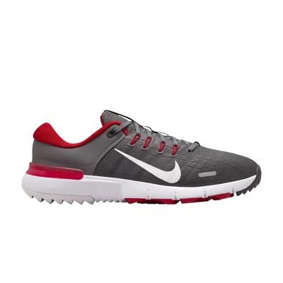 NIKE FREE GOLF NEXT NATURE 'IRON GREY UNIVERSITY RED'