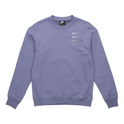 NIKE Nike French Terry Swoosh Gradient Round Neck Pullover