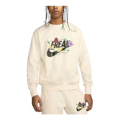 NIKE Nike Giannis Graphic Basketball Crew Long Sleeve Sweatshirt 'Beige'