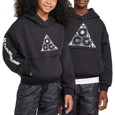 NIKE (GS) Nike ACG Icon Fleece Oversized Hoodie 'Black Photon Dust'