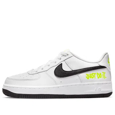 NIKE (GS) Nike Air Force 1 Low 'Just Do It - White Volt'