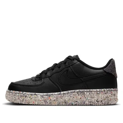 NIKE (GS) NIKE AIR FORCE 1 'RECYCLED WOOL PACK - BLACK'