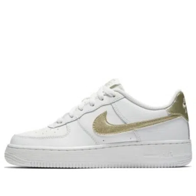 NIKE (GS) NIKE AIR FORCE 1 'SUMMIT WHITE GOLD'