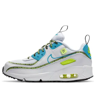 NIKE (GS) Nike Air Max 90 SE 'Worldwide Pack - Blue Fury Volt'