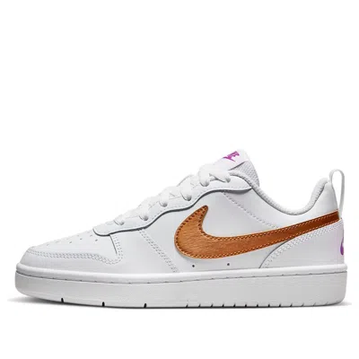 NIKE (GS) Nike Court Borough Low 2 SE 'White Metallic Copper'