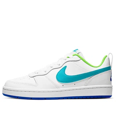NIKE (GS) Nike Court Borough Low 2 'White Teal Blue'