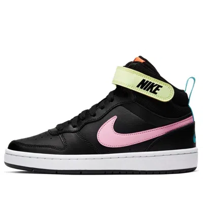 NIKE (GS) Nike Court Borough Mid 2 'Black Pink Blue Fury'