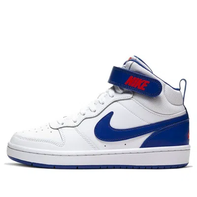 NIKE (GS) Nike Court Borough Mid 2 'White Game Royal'