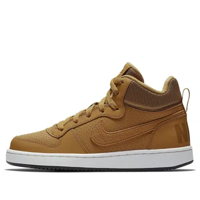 NIKE (GS) Nike Court Borough Mid 'Yellow Wheat'