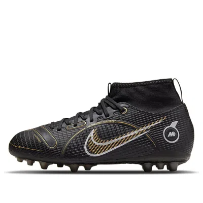 NIKE (GS) Nike Jr Mercurial Superfly 8 Academy AG 'Black Yellow'