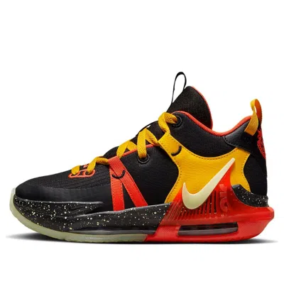 NIKE (GS) Nike LeBron Witness 7 'Black Bright Crimson Speckled'