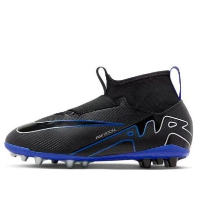 NIKE (GS) Nike Mercurial Superfly 9 Academy AG 'Black Hyper Royal'