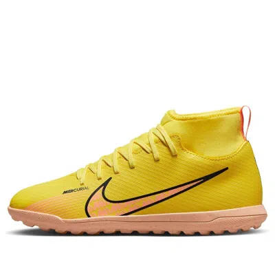 NIKE (GS) Nike Mercurial Superfly 9 Club TF Turf 'Yellow Pink'