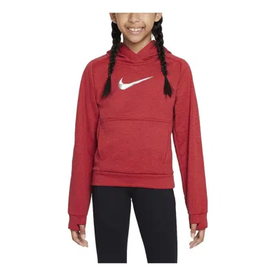 NIKE (GS) Nike Multi+ Therma-FIT Pullover Hoodie 'Red White'