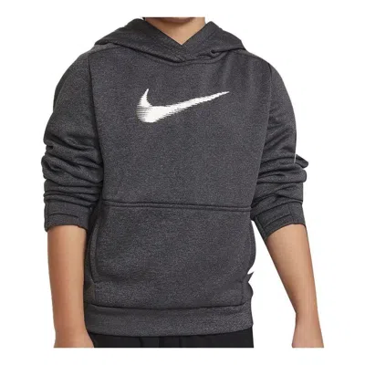 NIKE (GS) Nike Multi+ Therma-FIT Swoosh Pullover Hoodie 'Black'
