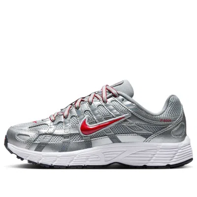 NIKE (GS) Nike P-6000 'Metalic Silver Cool Red'