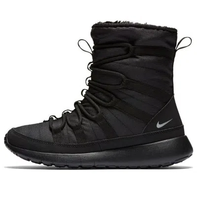 NIKE (GS) Nike Roshe One Hi 'Black Metallic Silver'