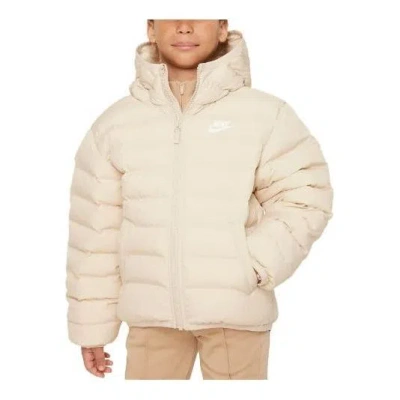 NIKE (GS) Nike Sportswear Lightweight Synthetic Fill Loose Hooded Jacket 'Sanddrift'