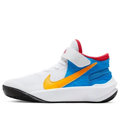 NIKE (GS) Nike Team Hustle D 10 'White Blue Yellow'