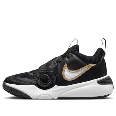 NIKE (GS) Nike Team Hustle D11 'Black Metallic Gold'