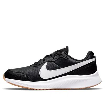 NIKE (GS) Nike Varsity Leather 'Black White'