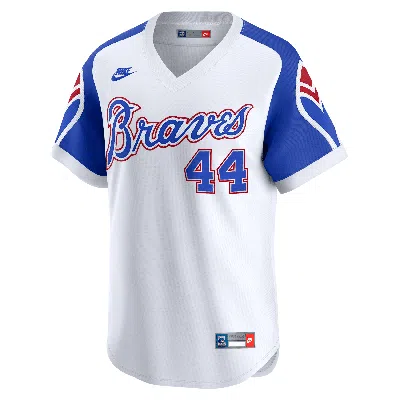 NIKE HANK AARON ATLANTA BRAVES COOPERSTOWN  MEN'S DRI-FIT ADV MLB LIMITED JERSEY