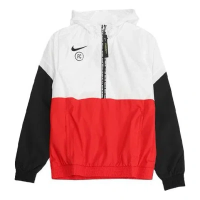 NIKE Nike hooded Half Zipper Splicing Pullover Sports Jacket Multicolor