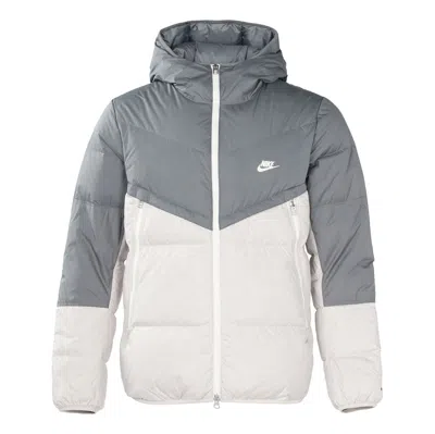 NIKE Nike hooded puffer jacket 'Grey White'