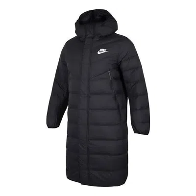 NIKE Nike Hooded Puffer Long Coat 'Black'