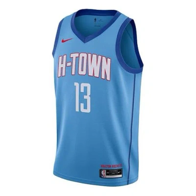 NIKE Houston Rockets City Edition Nike Men's Harden NBA Swingman Jersey Blue