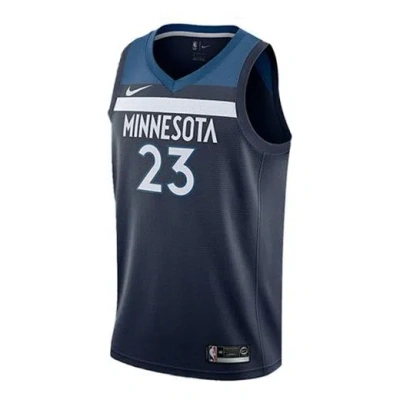 NIKE Nike Icon Edition NBA Sports Basketball Jersey Minnesota Timberwolves Butler No. 23 Large Deep Blue 