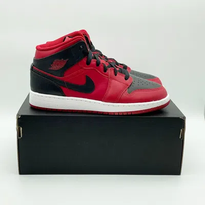 NIKE JORDAN 1 MID REVERSE BRED (2021) (GS) | NEU & UNGETRAGEN✅