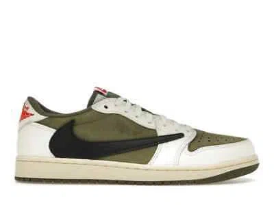 NIKE JORDAN 1 RETRO LOW OG SP TRAVIS SCOTT MEDIUM OLIVE DM7866-200