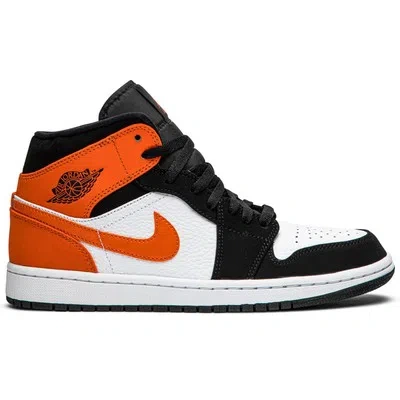 NIKE NIKE JORDAN HERREN TRAINER AIR JORDAN 1 MID CLASSIC LACE-UP LEATHER SYNTHETIC